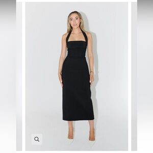 Odd Muse The Ultimate Muse Halter Neck Midi Dress NWT Size M Navy